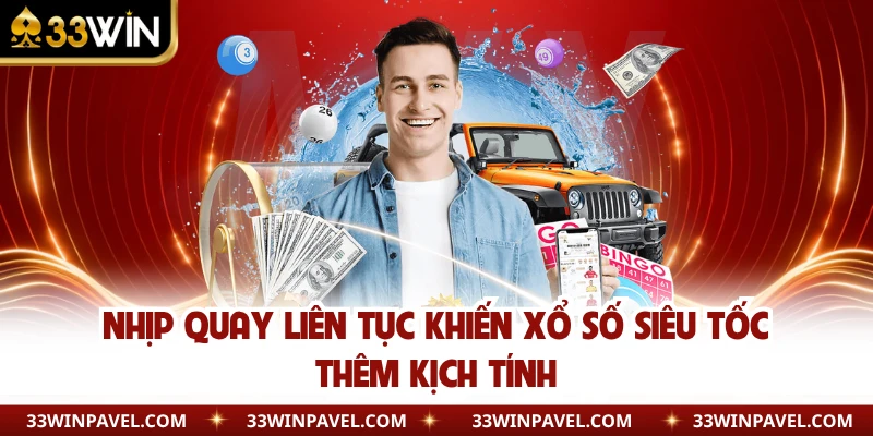 Nhịp quay liên tục khiến xổ số siêu tốc thêm kịch tính